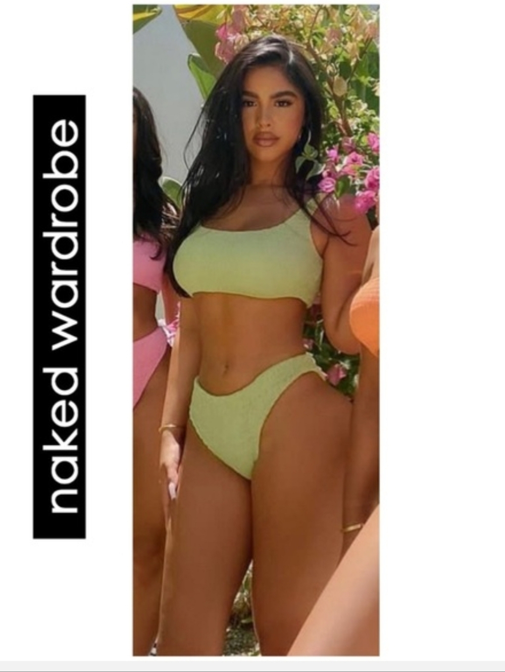 naked wardrobe Lime Green Bikini Set